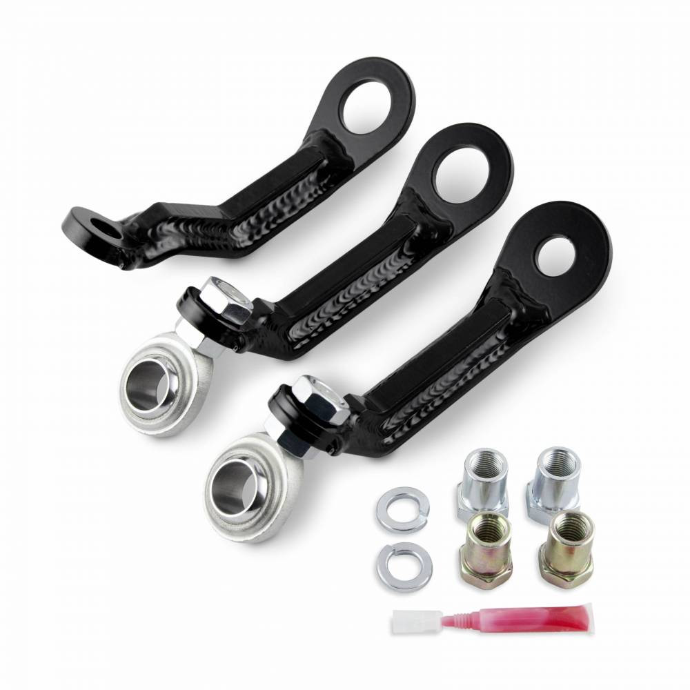 110-90698 Compatible with 2011-2019 Chevy/GMC Silverado/Sierra 2500HD/3500HD PISK Cognito Motorsport Forged Pitman And Idler Arm Support Kit 