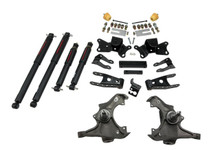 1997-2000 Chevy C2500 / C3500 2WD (Extended / Crew Cab) 3/4" Lowering Kit w/ Nitro Drop 2 Shocks - Belltech 719ND