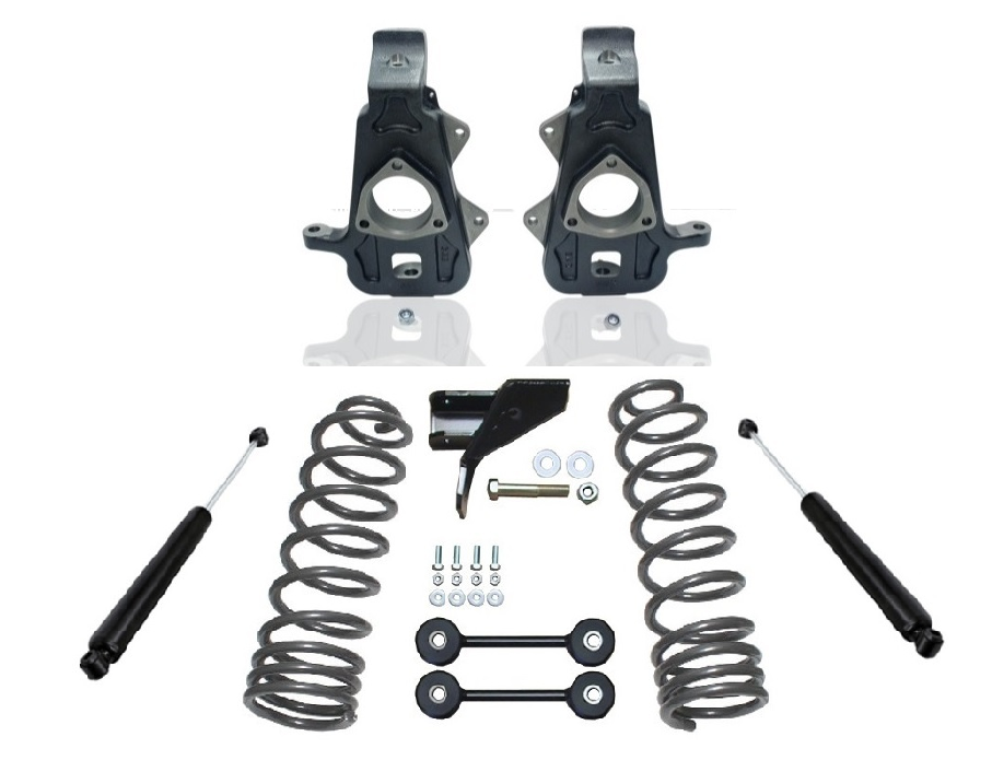 20092018 Dodge RAM 1500 2wd 2/4" Premium Spindle Drop Kit W/ Dual Rate