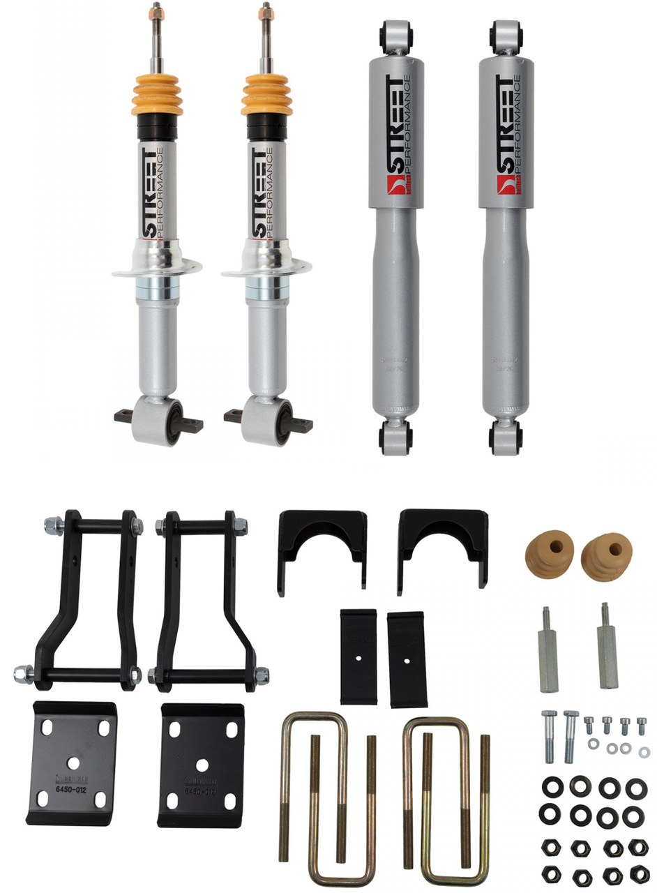 97-03 Ford F150 Street Performance Front/Rear Shocks for 4/6 Drop