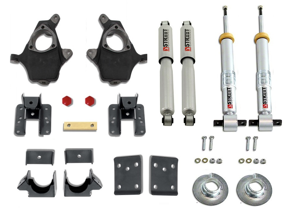 2007-2013 Chevy & GMC 1500 2wd/4wd Adjustable 3/5, 4/6 & 5/7 Drop Kit W ...