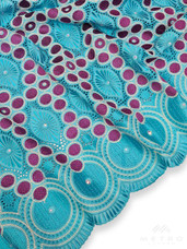 Lace A39 Turquoise/Magenta