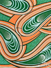 Embellished Vlisco Dutch Wax  Cotton Satin LTDEWCS03