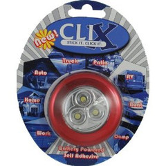 Vision X HIL-CLIXR Clix Red Battery Powered LED 3-Pod Light