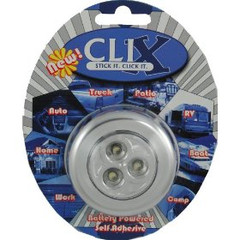 Vision X HIL-CLIXW Clix Chrome Battery Powered LED 3-Pod Light