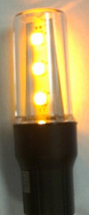 LED Buggy Whip Light (BA15S) Amber - Vision X CXA-BA15SA 9130279