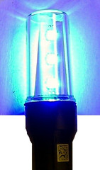 LED Buggy Whip Light (BA15S) Blue - Vision X CXA-BA15SB 9130453