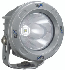 OPTIMUS ROUND SILVER 1 10W LED 10° NARROW. Vision X XIL-OPR110S