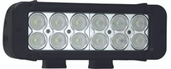 8" XMITTER PRIME LED BAR BLACK TWELEVE 3-WATT LED'S 30ºX65º DEGREE ELLIPTICAL BEAM. Vision X XIL-P12e3065