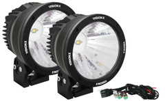 6.7" CANNON BLACK 1 50W LED EMARK APPROVED 20º NARROW LIGHT KIT - Vision X CTL-CPZ620KIT 9891743