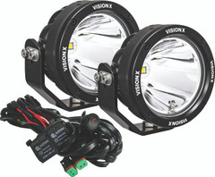 PAIR OF 4.7" SINGLE SOURCE 40 WATT LIGHT CANNON GEN 2 INCLUDING HARNESS USING DT CONNECTORS Vision X CG2-CPZ110KIT 9907468
