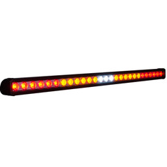 35" CHASER LIGHT BAR SINGLE ROW 27 LEDS WITH AMBER, RED, WHITE LEDS FOR REAR OF VEHICLE. Flashing module included. Vision X XIL-CBSR27 9897202