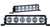 19" XPR HALO 10W LIGHT BAR 6 LED TILTED OPTICS FOR MIXED BEAM Vision X XPR-H9M 9911816