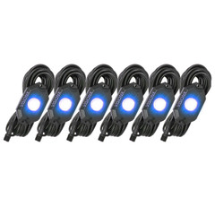 6 Pod LED Rock Light Kit,Blue HIL-RL6B  9929378