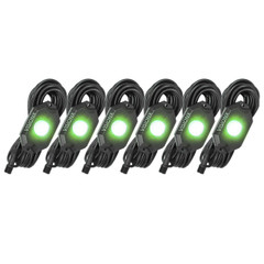 6 Pod LED Rock Light Kit,Green HIL-RL6G  9929385