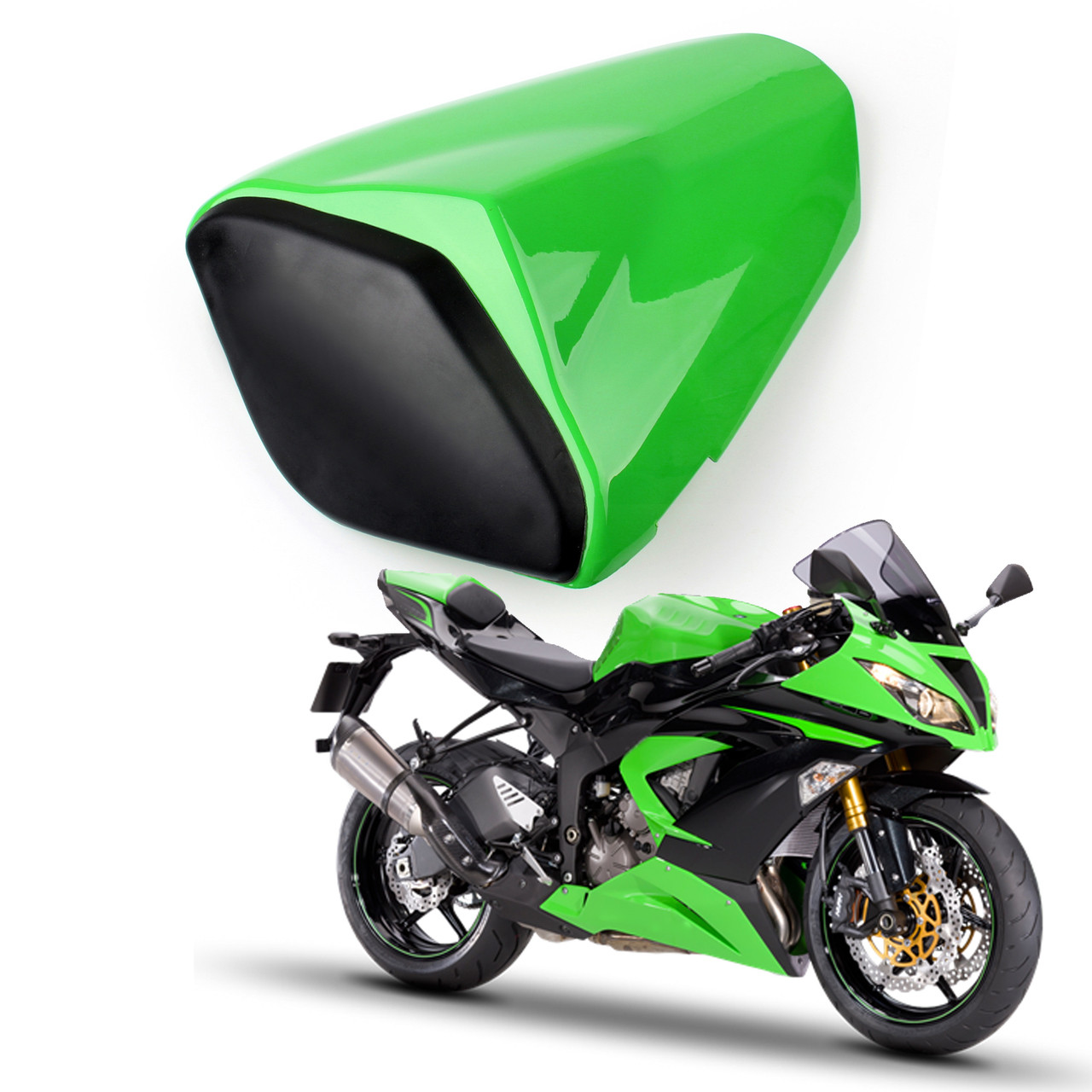 Seat Cowl Rear Cover Kawasaki ZX6R 636 (20092014) Green Mad
