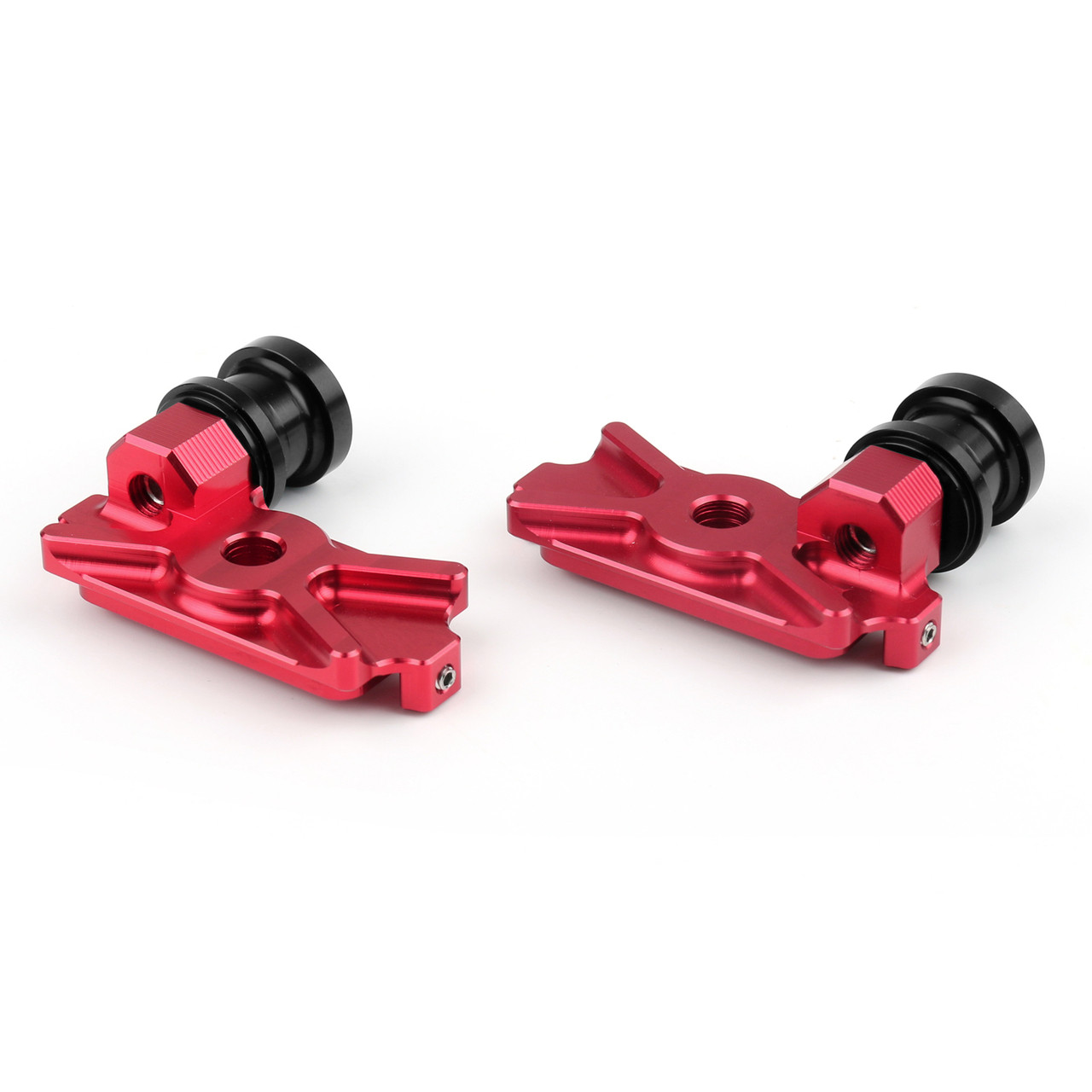 CNC Swingarm Spool Adapters Honda CBR250R (20112013) Red Mad