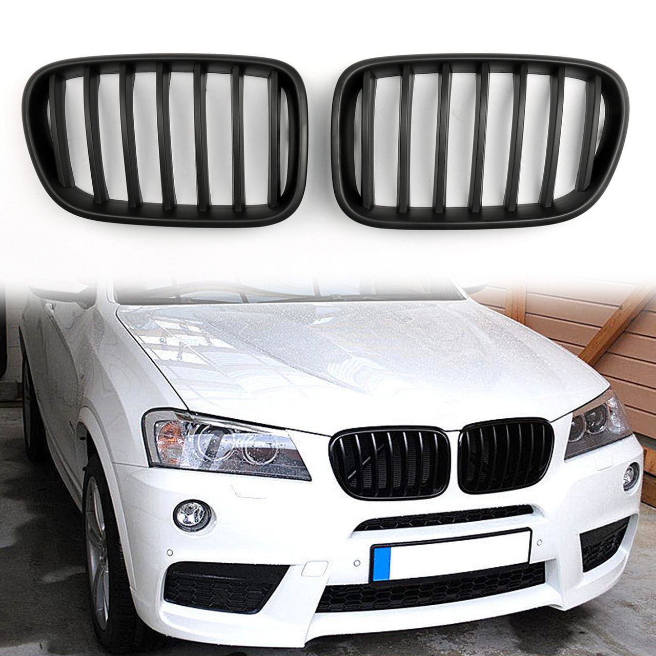 Bmw X3 Black Kidney Grille