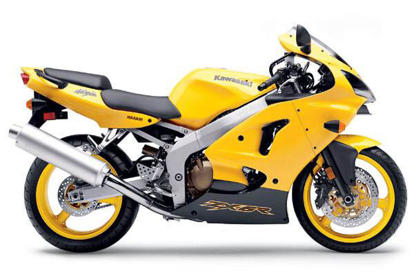 Fairings Plastics Kawasaki Zx6r 636 Yellow Zx6r Racing 2000 2002