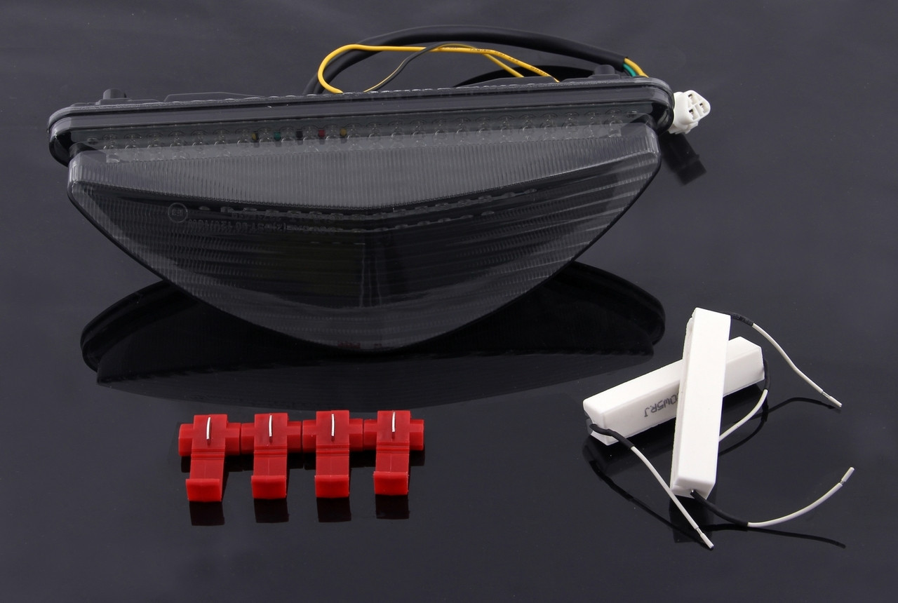 LED Taillight integrated Turn Signals For Yamaha Raider 20082010 Smoke