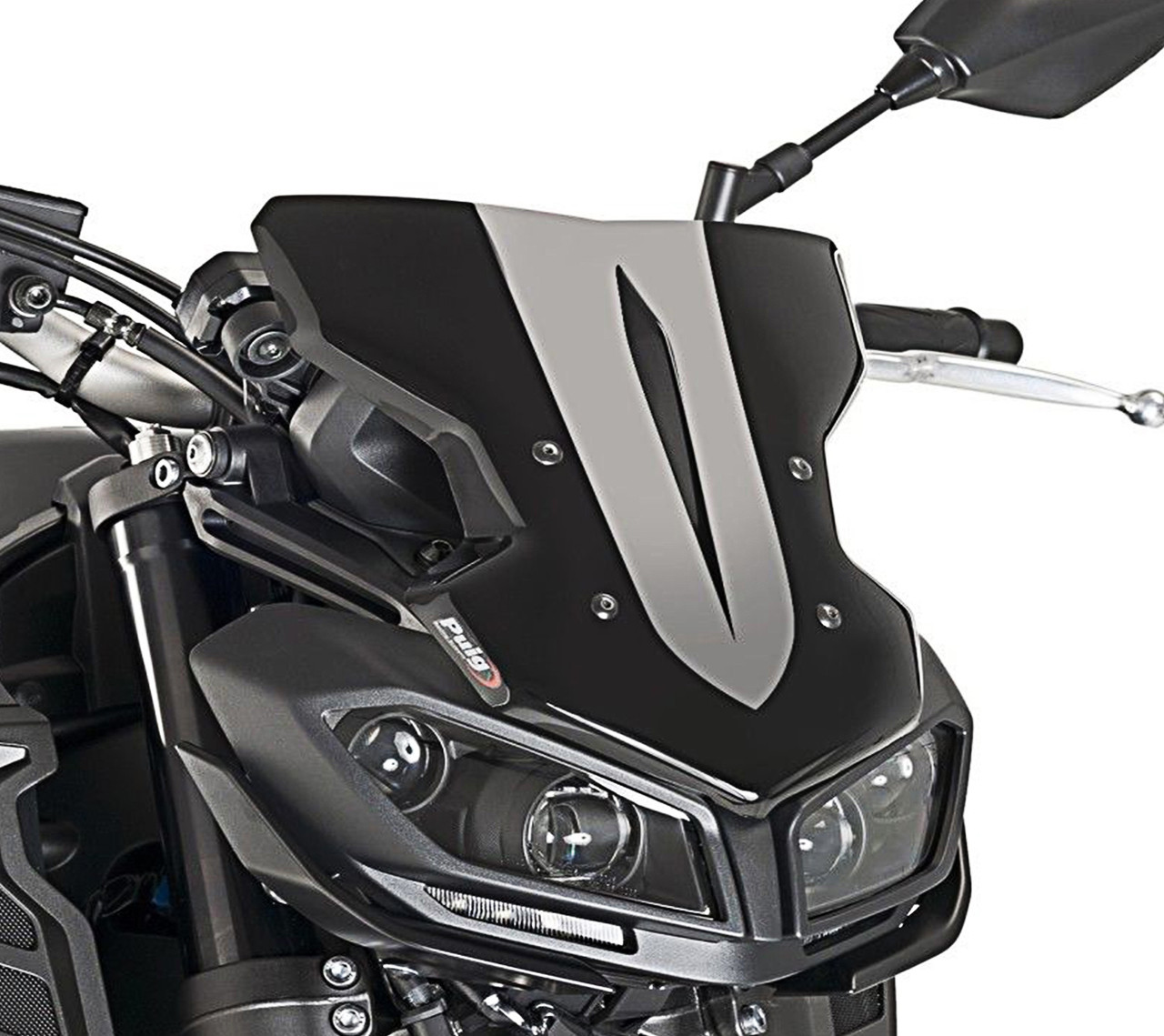 ABS Windshield WindScreen With Bracket For Yamaha MT-09 (2017) Black