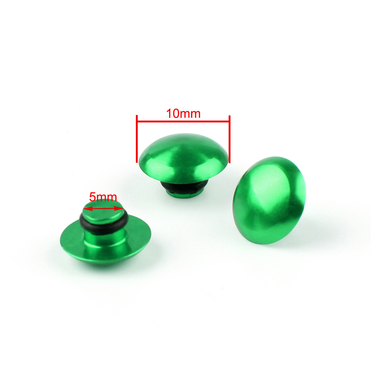 Universal Hex Socket Bolt Screw Nut Head Cover Cap M6 6MM Motorcycle Green