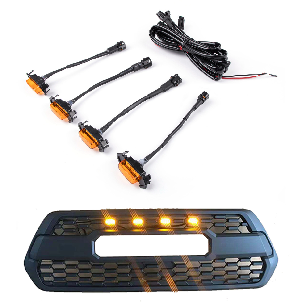 trd pro grill grille led lights for toyota tacoma 2016 grill light pro