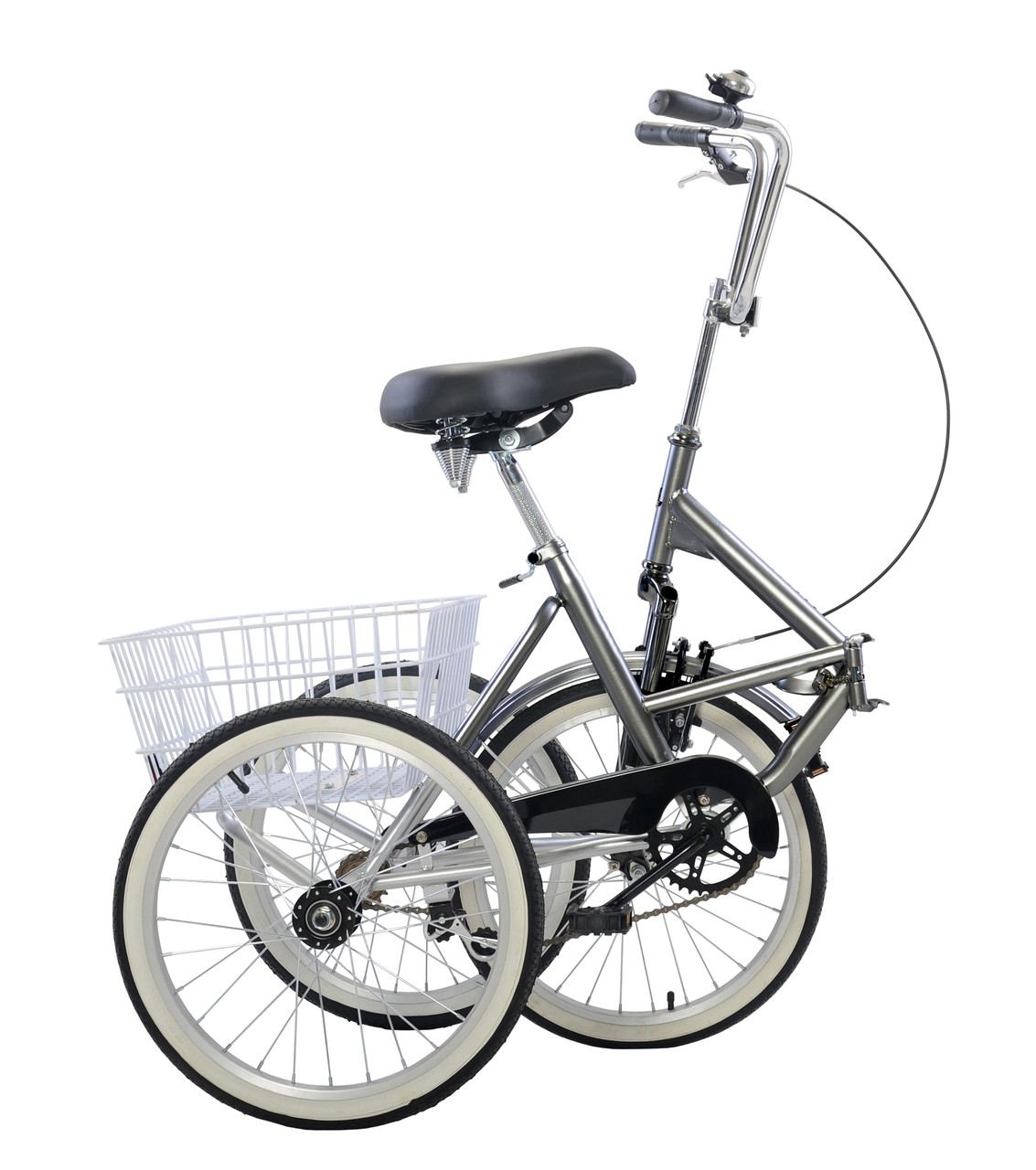 folding three wheel bike