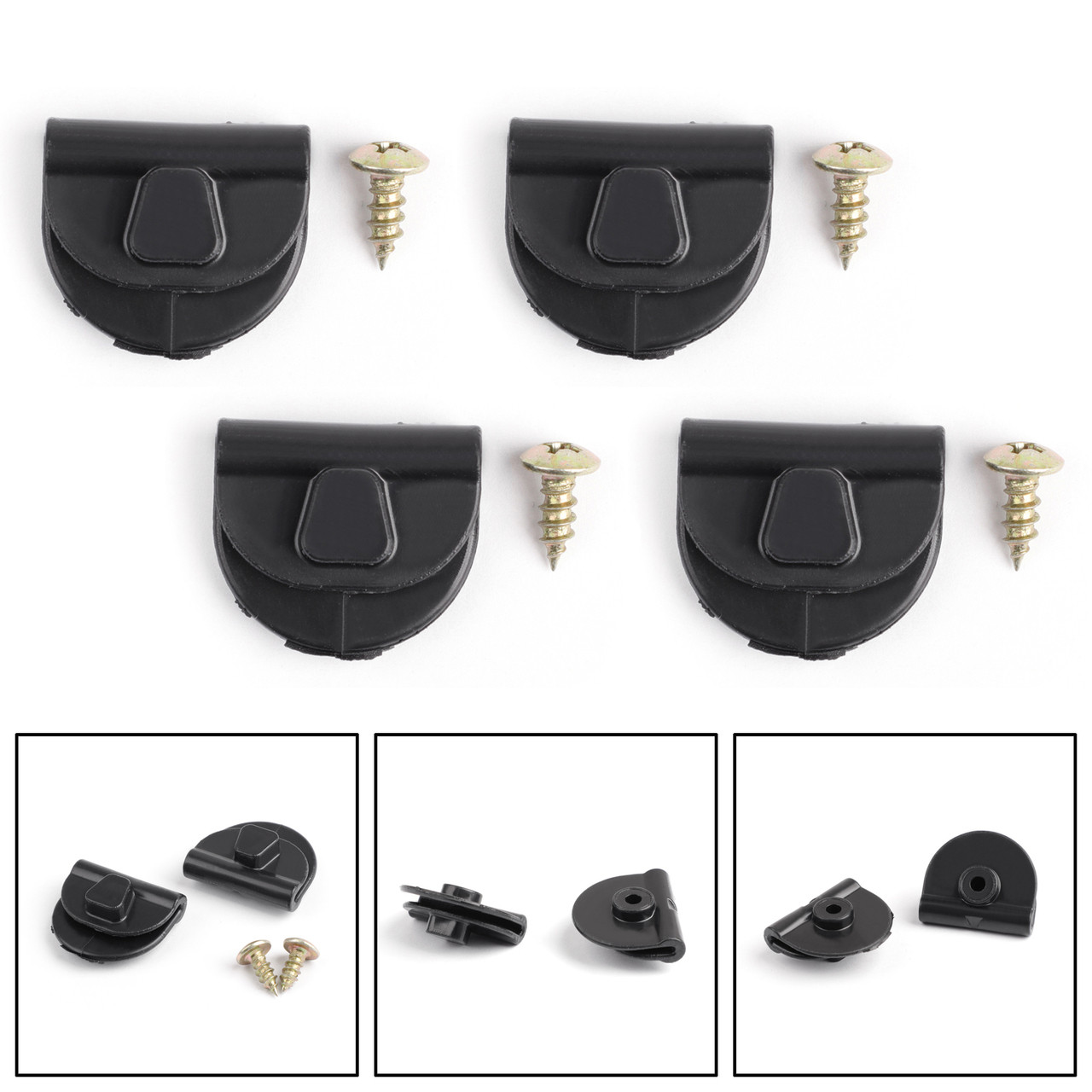 Side Battery Cover Clips for Harley Sportster 0418 XL883 XL1200 4pcs