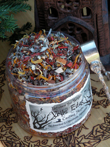 Veils Edge Casting Herbs . Between the Worlds . Break thru the Veil, Seance, Otherworldly Spirit Workings, Samhain Offering