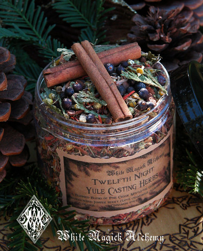 Yule Twelfth Night Casting Herbs . Yule Bonfires Winter Solstice . Traditional Woods, Fruits and Berries