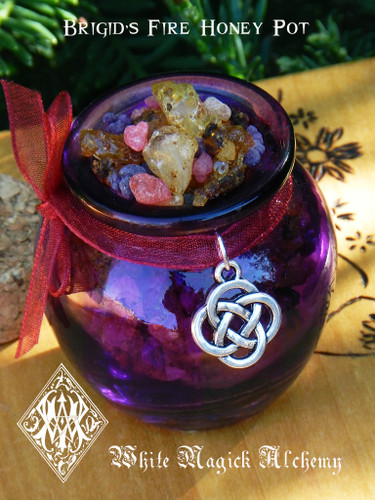 Brigid Imbolc Incense Resins Honey Purple Jars