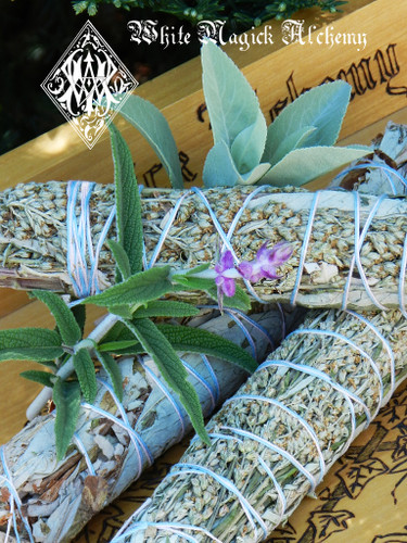 Black Sage, White Sage and Mugwort Smudge Sticks