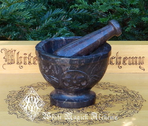 Celtic Pentacle Mortar and Pestle