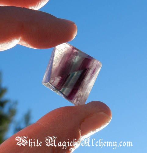 Fluorite Octahedron Polished Gemstones