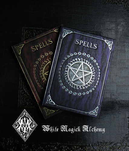 Spell Book . Book of Spells Old World Midnight Amethyst 5x7