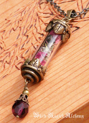 White Magick Witches Alchemy Pendant Charm Necklace. Transcendental, Universal, Spiritual Amplification