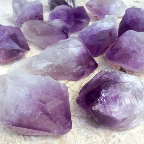 *Amethyst Raw Natural Points from Brazil Large Pieces 2.5" to 3"