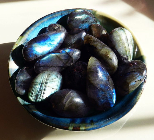 Premium Spectrolite Labradorite Polished Gems for Intuition, Strength & Healing - Sister to Moonstone