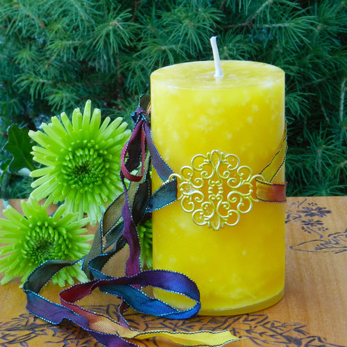 Alchemy Gold Candles for Spiritual Purification & Transformation