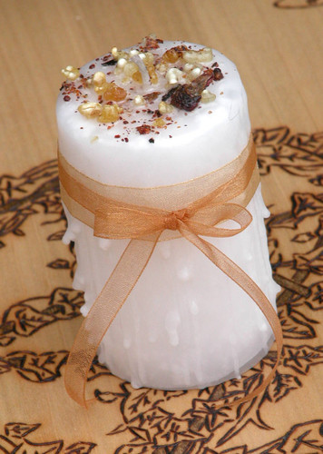 Sacred Blessings . Herbal Alchemy Magick Candle For Blessings, Love, Peace, Abundance, Healing, Purification