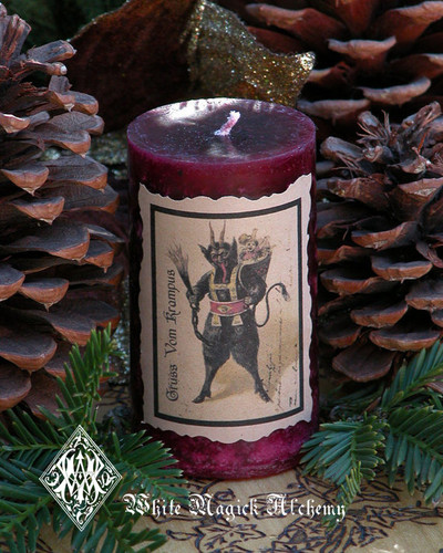 Krampus Holiday Yule Candles . Gruss Vom Krampus . For Naughtly Little People