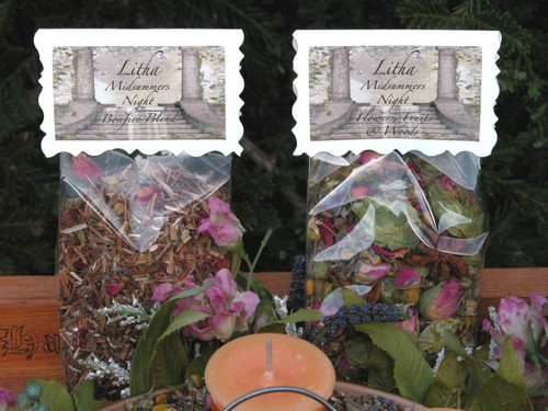 Litha Midsummers Night Ritual Kit . With Candle Wheel, Sacred Woods and Herbs, Ritual Oil, Cast Iron Cauldron, Charcoal, Ritual Scroll . Summer Solstice, Midsummer Celebrations and Rituals.