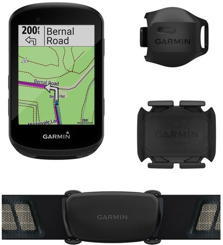 Garmin Edge 530 Bike Computer Bundle (Includes Dual Heart Rate Monitor, Speed and Cadence Sensors)