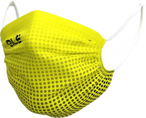 Ale Washable Face Mask (Dots Black Fluo Yellow)