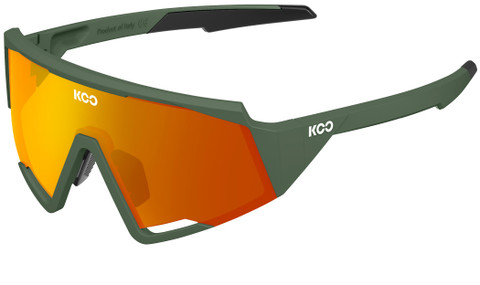 KOO Spectro Eyewear (Green Matt Frame / Orange Mirror Lens)