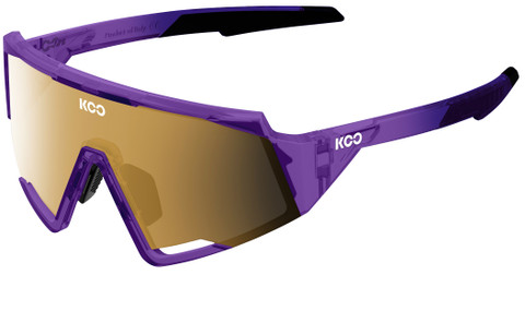 KOO Spectro Eyewear (Violet Glass Frame / Gold Mirror Lens)