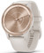 Garmin Vivomove Trend (40mm Peach Gold Stainless Steel Bezel with Ivory Case and Silicone Band)