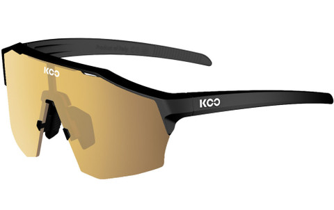 KOO Alibi Eyewear (Black Matt / Gold Mirror Lens)