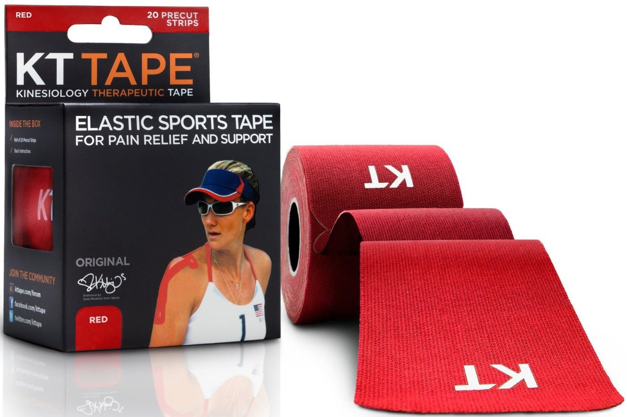 Rage Red KT Tape Pro Kinesiology Elastic Sports Tape Support